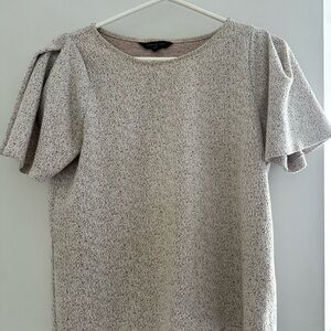 Banana Republic Speckled Cream Blouse